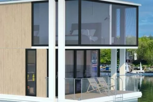 Николаевское конструкторское бюро разработало проект плавучего дома: визуализации