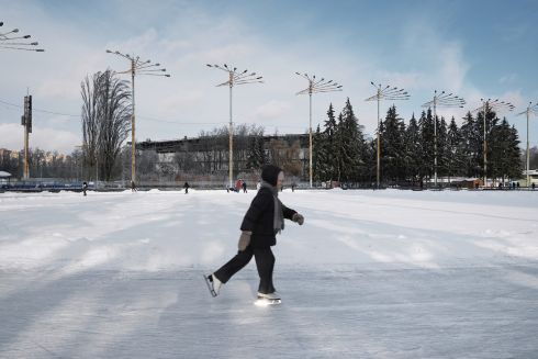На Льодовому стадіоні в Києві стартували перші змагання з ковзанярського спорту
