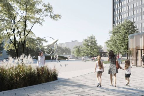 В Виннице реконструируют площадь Победы. На ней будет скейтпарк