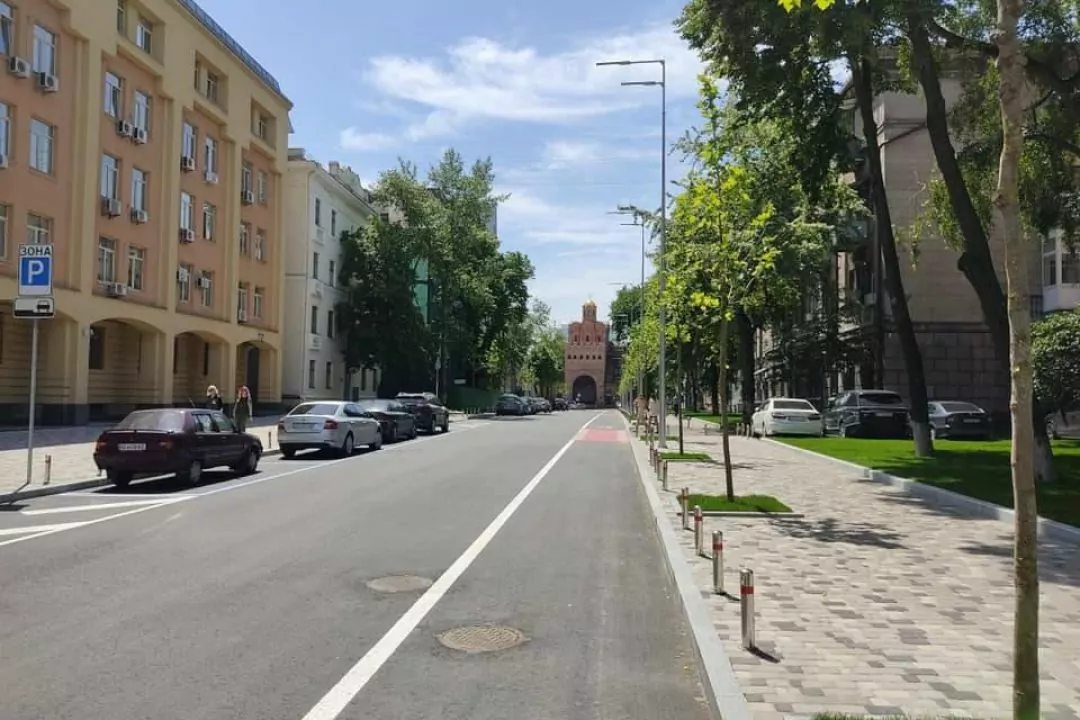 У центрі Києва облаштували нову велодоріжку