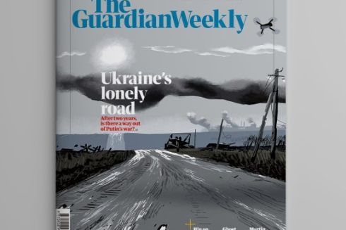 Художник Сергій Майдуков створив обкладинку для The Guardian Weekly до другої річниці російського вторгнення