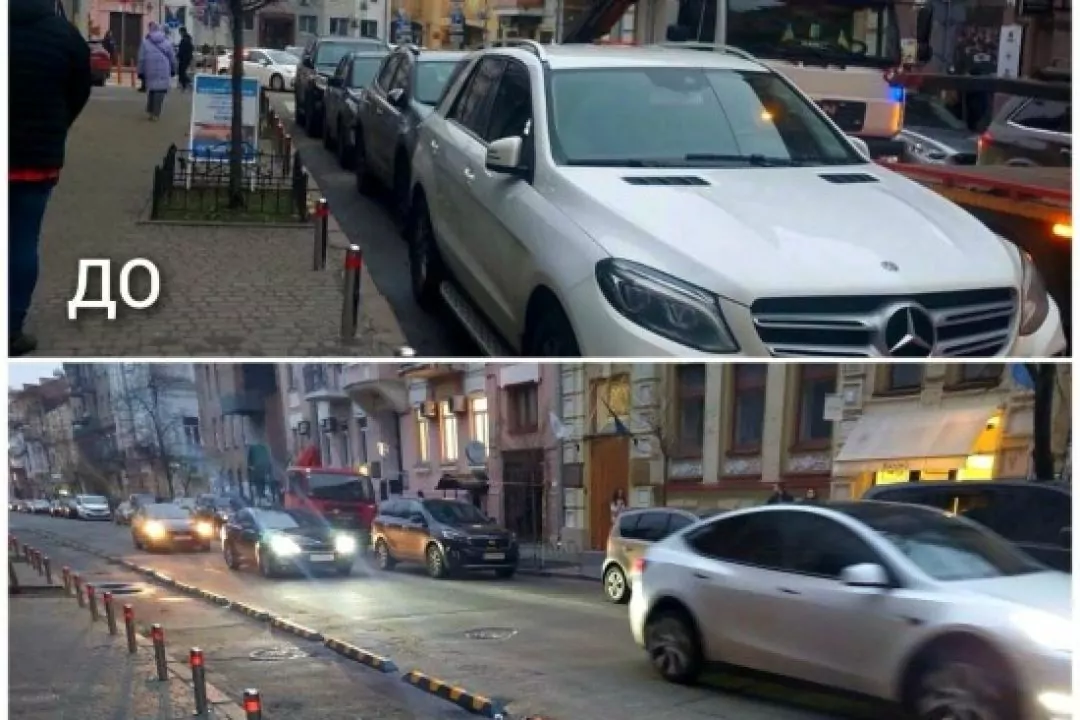 В Києві будуть евакуйовувати автівки, припарковані на велодоріжках