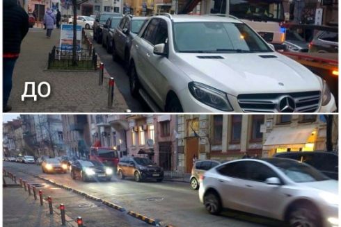 В Києві будуть евакуйовувати автівки, припарковані на велодоріжках