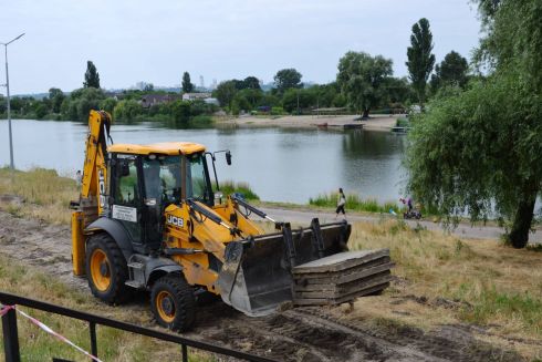 В парке «Радунка» в Днепровском районе начали капремонт