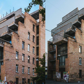 На Рейтарській руйнується модерністська будівля архітектора Мілецького