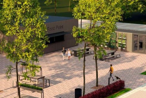 Біля кесона на Оболоні облаштують зону стритфуду: що там буде