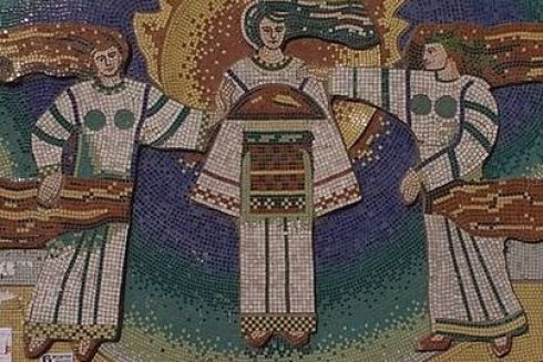 В Макарове уничтожили мозаичное панно, пережившее обстрелы россиян