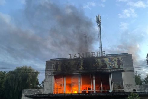 На Відрадному горів закинутий кінотеатр “Тампере”