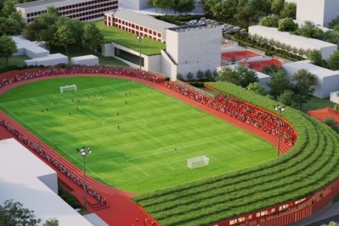 На місці зруйнованого &ldquo;Локомотива&rdquo; на Солом&rsquo;янці зведуть спортивне містечко: яким воно буде