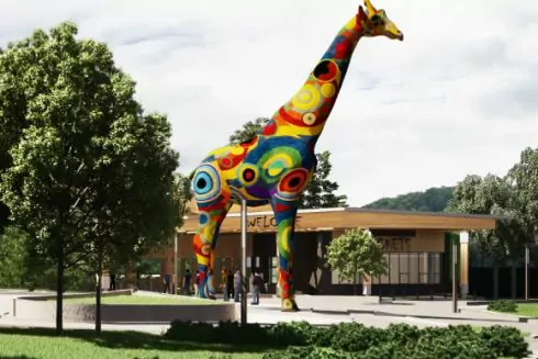 Перед входом до Київського зоопарку хочуть встановити 15-метрового жирафа