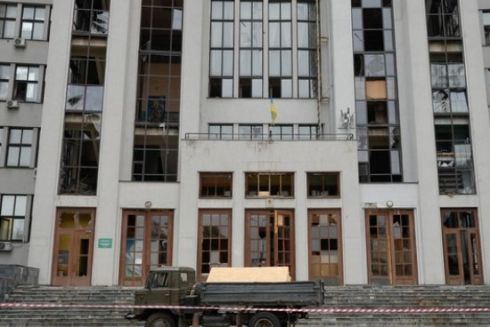 У Харкові через удари рф втретє постраждав Держпром — пам’ятка національного значення