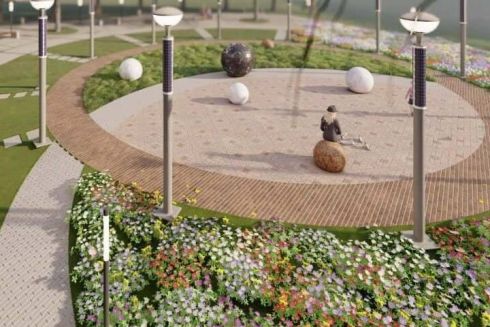 Поблизу метро «Сирець» хочуть облаштувати сквер у формі спіралі: візуалізації