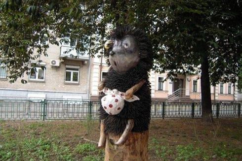 На Рейтарській тимчасово демонтували &laquo;Їжачка в тумані&raquo;