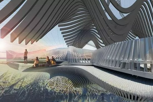 В Індійському океані хочуть побудувати курорт на острові зі сміття: візуалізації