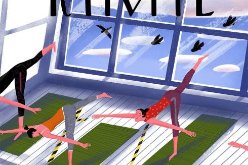 Фото. Смотрите на Киев после пандемии в стиле обложек The New Yorker