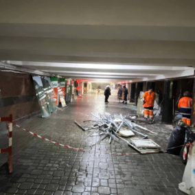 Подземные переходы на Майдане Независимости и возле автовокзала очистили от МАФов