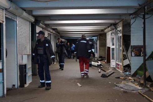 Подземный переход на Дарницкой площади начали освобождать от МАФов: фото