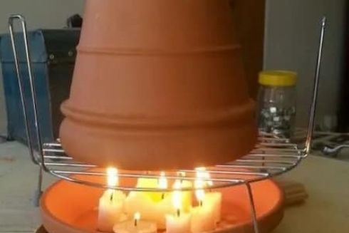 Обогреватель из свечи: Еще один лайфхак на случай отключения отопления и электричества