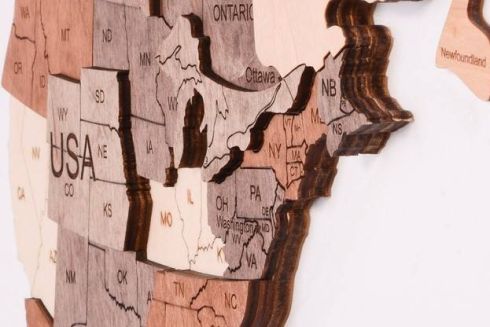 Украинские 3D-карты из дерева собрали $180 тысяч на Kickstarter