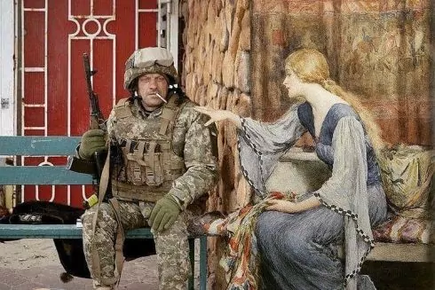 Фото: Французская художница создает коллажи о войне в Украине по мотивам картин Мане и Дега