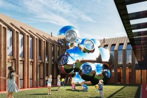 Дивіться, як виглядатиме центр реабілітації на Київщині, який візуалізували діти