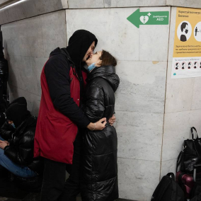 Фото: Як кияни ночують у бомбосховищах і в метро
