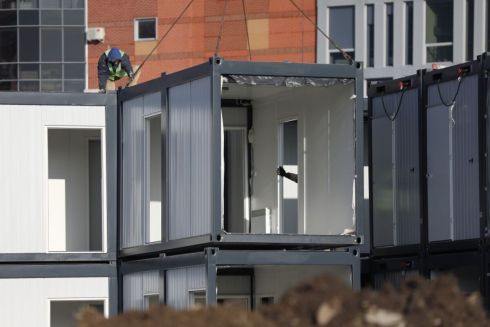 Во Львове обустраивают самый большой модульный городок для переселенцев