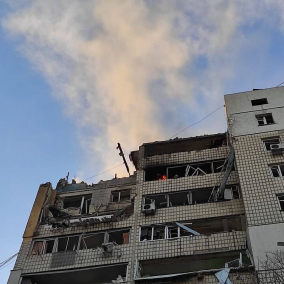В Киеве продолжаются обстрелы: повреждена многоэтажка в Шевченковском районе