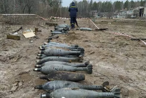 На сайте ГСЧС появилась карта с местами обнаружения взрывоопасных предметов