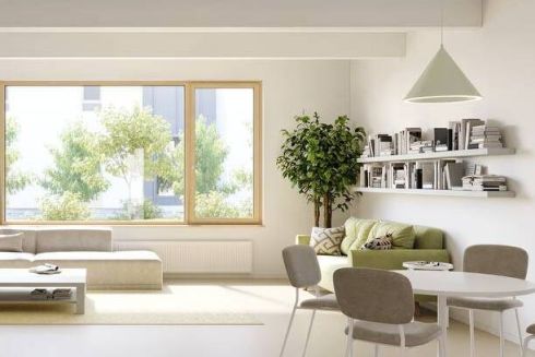 Фото. Як виглядатимуть інтер'єри в модульному містечку для переселенців від Balbek Bureau