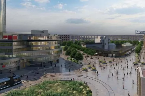 Как можно было бы реконструировать Лукьяновскую площадь: визуализации