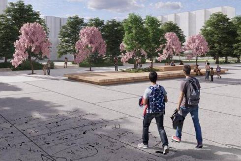 Відео. Дивіться, як хочуть реконструювати пішохідний бульвар на Оболоні