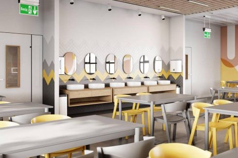 В Украине утвердили единый дизайн интерьера для пищеблоков в школах: визуализации