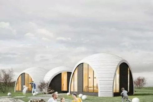 Українські архітектори розробили концепт модульного житла для постраждалих від війни: візуалізації