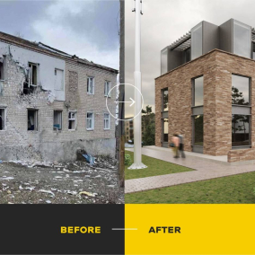 Как могут выглядеть разрушенные в Украине здания после восстановления — архитекторов приглашают поучаствовать в кампании #ReCreateUA