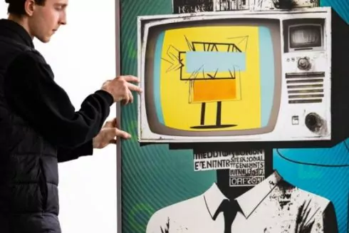 На станції метро &laquo;Золоті ворота&raquo; відкрили інтерактивну виставку про пропаганду рф: фото