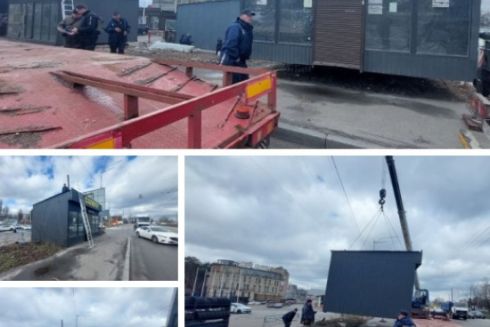 На Борщагівці демонтували незаконні МАФи: фото