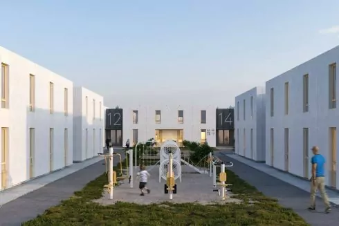 Бюро Балбека розробило проєкт будиночків для тимчасового проживання українців, що втратили дім