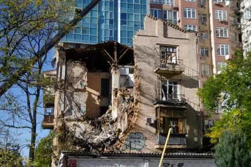 На Жилянській горів історичний будинок, у який раніше влучив російський дрон