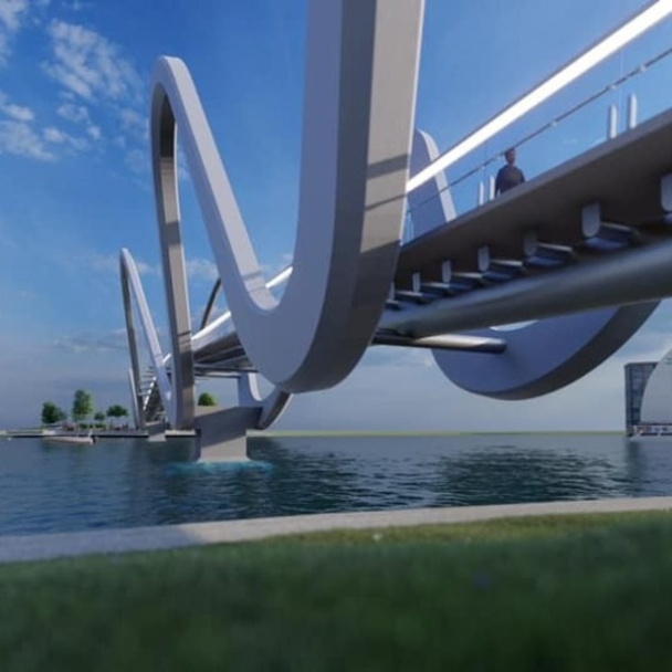 Проект волнообразного моста на Оболони изменился: как он будет выглядеть