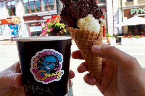 На Сагайдачного открылась точка с натуральным мороженым