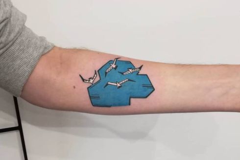 Киевский татуировщик начал делать тату с советскими мозаиками