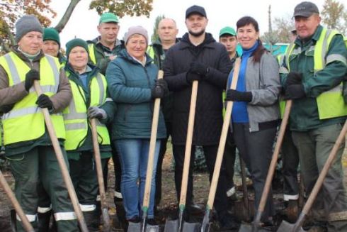 В Дарницком районе высадили липы и елки: фото