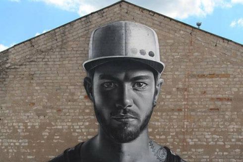 В районе Львовской площади нарисовали новый мурал