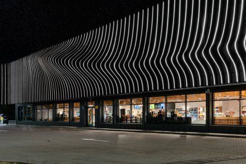 Aranchii Architects спроєктував АЗС на Бажана: як вона виглядає