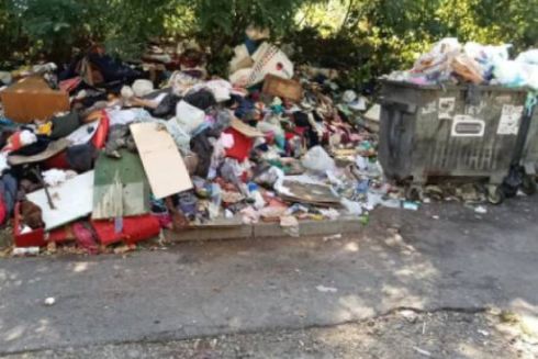 На Солом’янці прибрали стихійне сміттєзвалище: фото