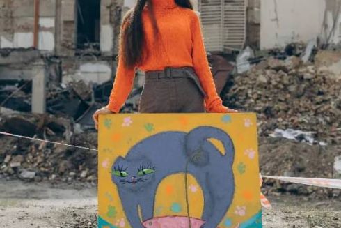 UAnimals розігрує картину, врятовану після ракетного обстрілу Академії Бойчука в Києві