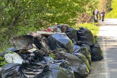 З Голосіївського парку вивезли 10 тонн сміття