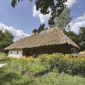 Дивіться, як у Пирогові реставрують 200-річну хату з села Хрещатик