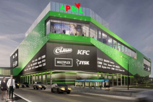 На Борщаговке внутри ТЦ «Апрель» пустят трамвай